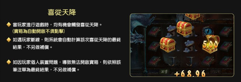 魔龍傳奇 3A娛樂城 GR電子 喜從天降