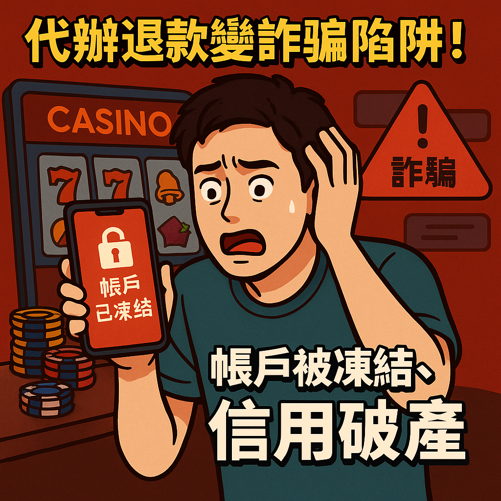 代辦退費 詐騙幫兇 娛樂城 退款陷阱 信用破產 tu娛樂城、百家樂